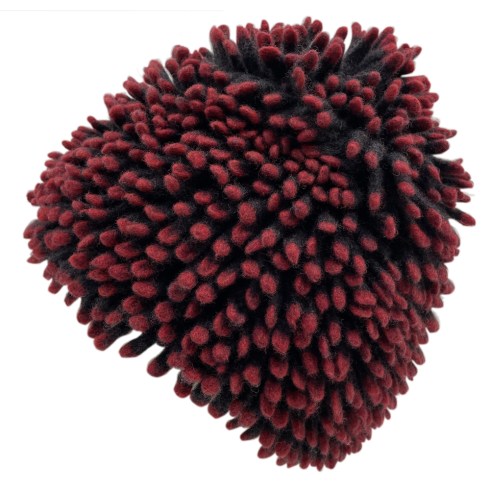 hedgehog hat charcoal red